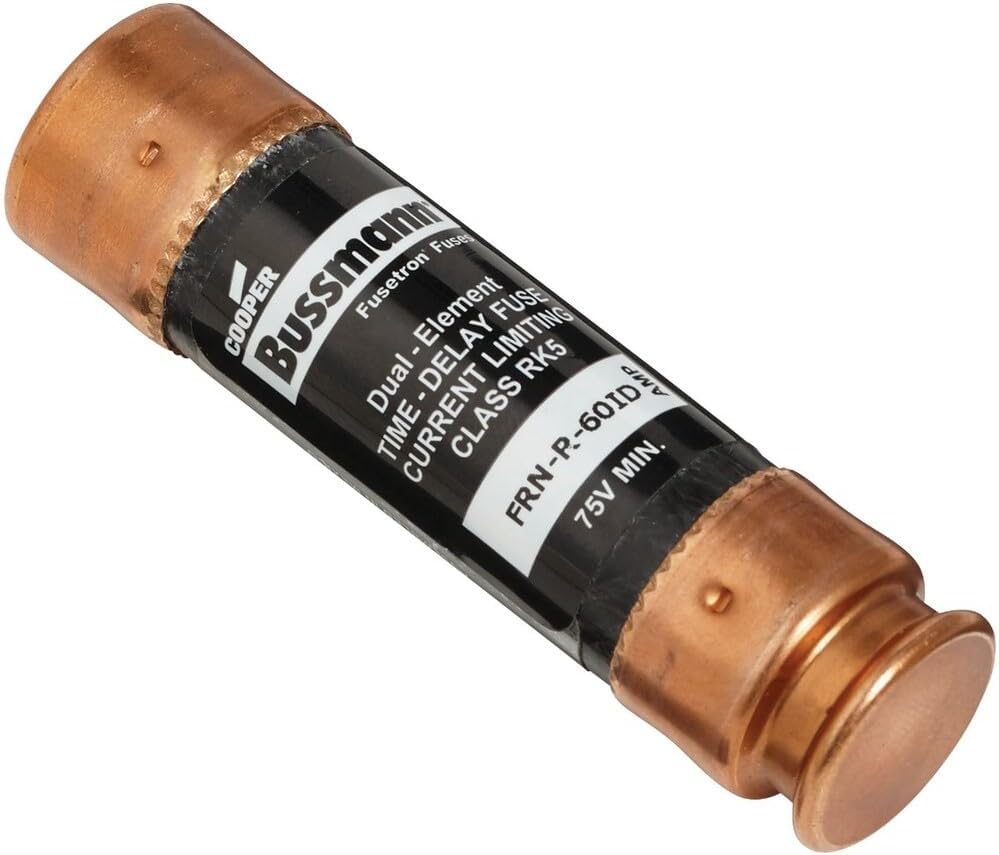 Bussmann 60A FRN-R Heavy-Duty Time Delay Fuse (2-Pack) - 1 Each