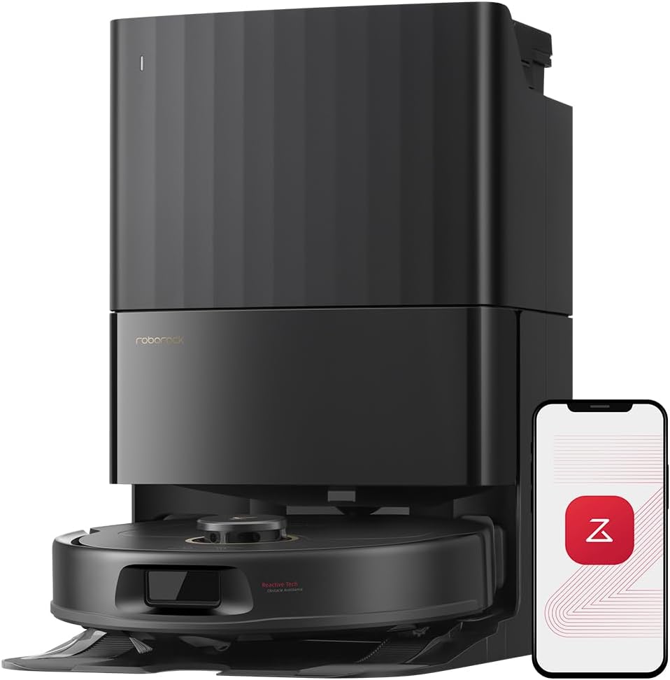 Qrevo S5V Robot Vacuum and Mop, FlexiArm Edge Mopping | 12,000Pa, Dual Zero-Tangle System, Smart Obstacle Avoidance