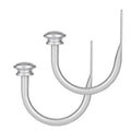 Curtain Holdbacks, Small Cap Finials, Silver(1 Pair/2 Pack), Small