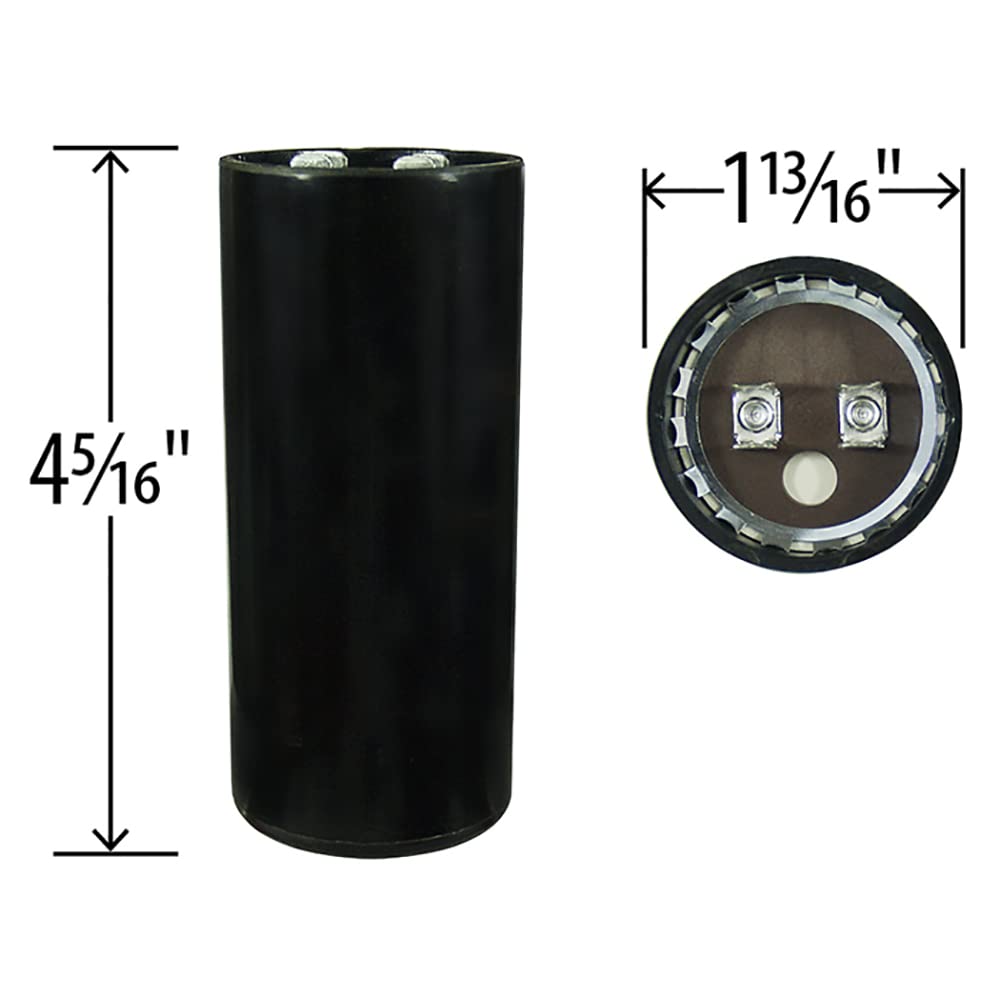 Heavy Duty Motor Start Capacitor 270-324 uF x 165VAC # 091A270B165BE5A