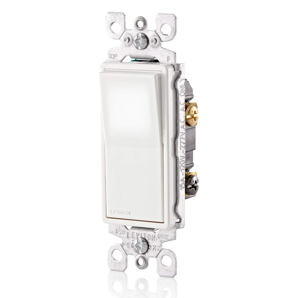 Leviton 15 Amp Decora LED Illuminated Light Wall Switch 3-Way, L5613-2W