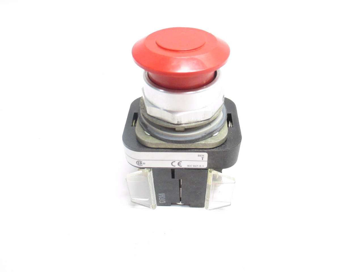 ALLEN BRADLEY 800T-FX A1 RED PUSH-PULL MUSHROOM HEAD SER T PUSHBUTTON D499327