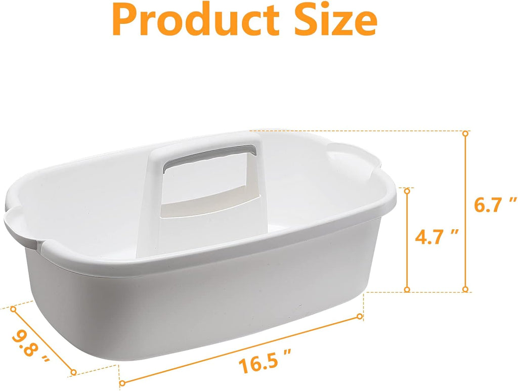 Multi-Purpose Plastic Cleaning Caddy with Handle, Shower Caddy Organizer/Storage Basket/Totes Portable for Bathroom