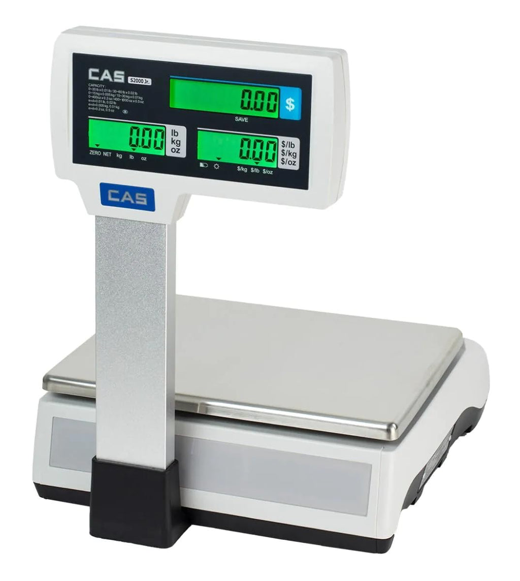 S2000 Jr Electronic Price Computing Scale with Pole - Dual Range (30lb)