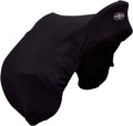 Fleece Saddle Cover for GP/Close Contact Saddles, Dust Protection, Machine Washable, Elastic Fit-Black