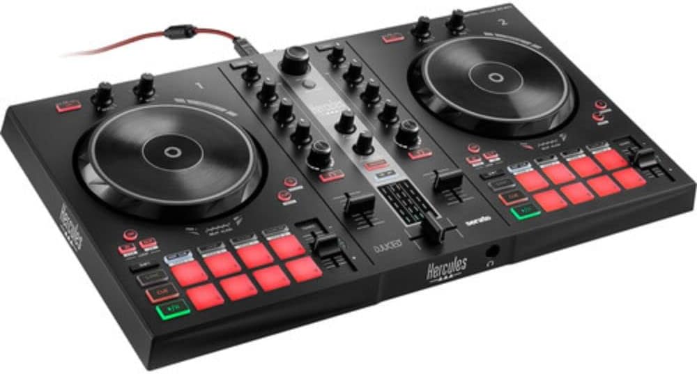 Hercules DJ Control Inpulse 300 MK2 2-Deck USB DJ Controller for Serato DJ Lite and DJUCED Bundle with ProX XB-DJCS