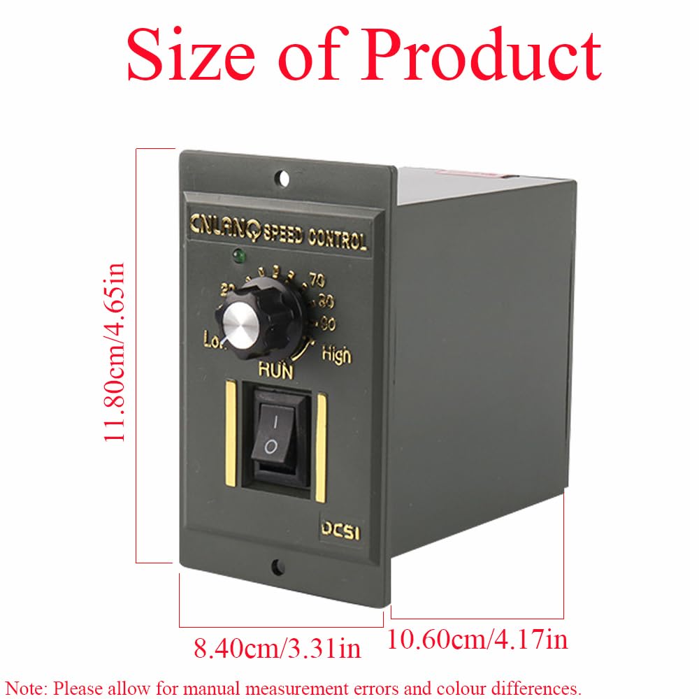 BE-TOOL AC Electric Motor Speed Controller for AC Gear Motor Controller(US-51 90W 110V)