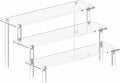 Acrylic Display Risers, 3 Tier Perfume Organizer,Clear Cupcake Stand Holder | Large Shelf Risers for Figures, Display