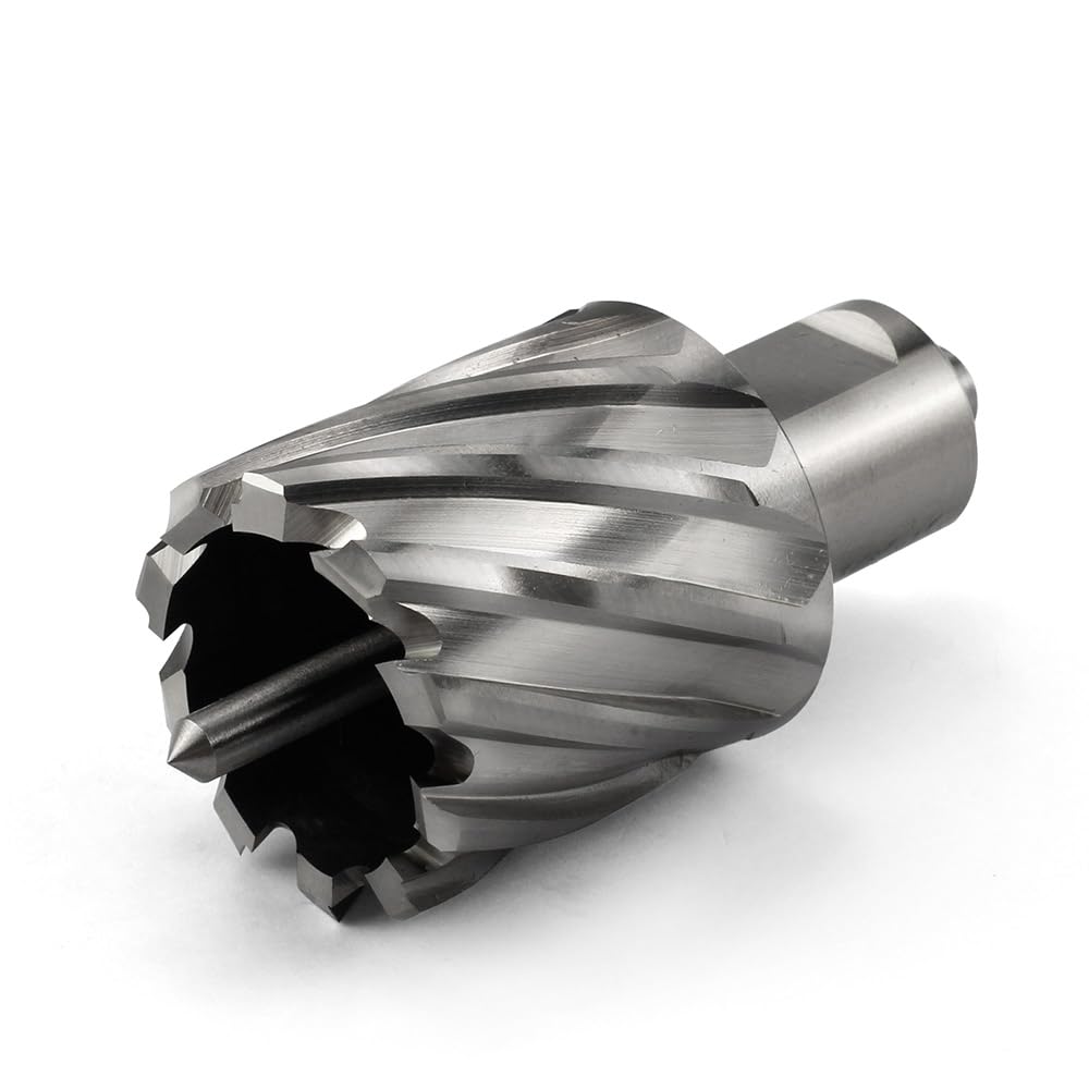 Annular Cutter JESTUOUS 1-3/8 Inch Cut Dia 3/4 Weldon Shank 1 Cut Depth