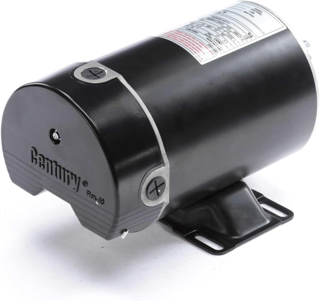 A.O. Smith BN25V1 1 HP, 3450 RPM, 1 Speed, 115 Volts, 12 Amps, 1 Service Factor, 48Y Frame, PSC, ODP Enclosure, Rigid Base Pool Motor