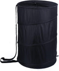 Extra Large 107L Strong Laundry Hamper 17.5" x 27" Collapsible Laundry Baskets with Long Straps Drawstring Barrel