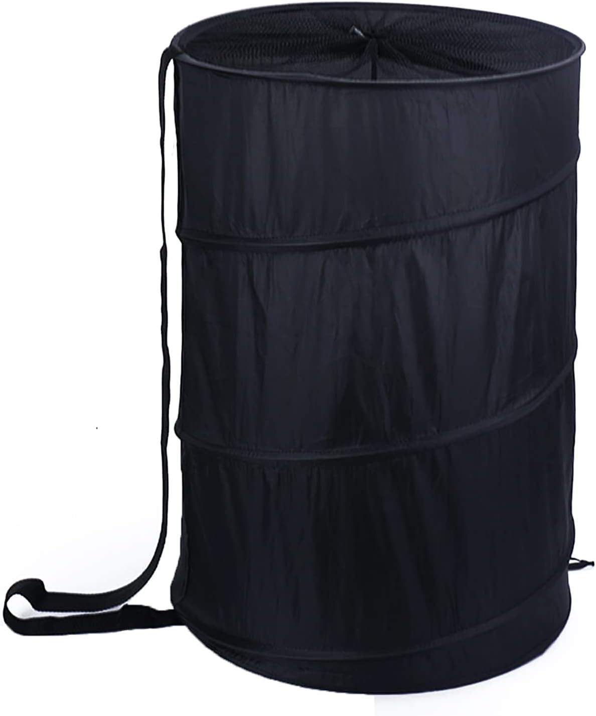 Extra Large 107L Strong Laundry Hamper 17.5" x 27" Collapsible Laundry Baskets with Long Straps Drawstring Barrel