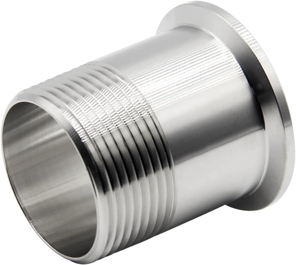 Sanitary Pipe Fitting 1-1/4" NPT Male Thread x 1.5" Tri Clamp
