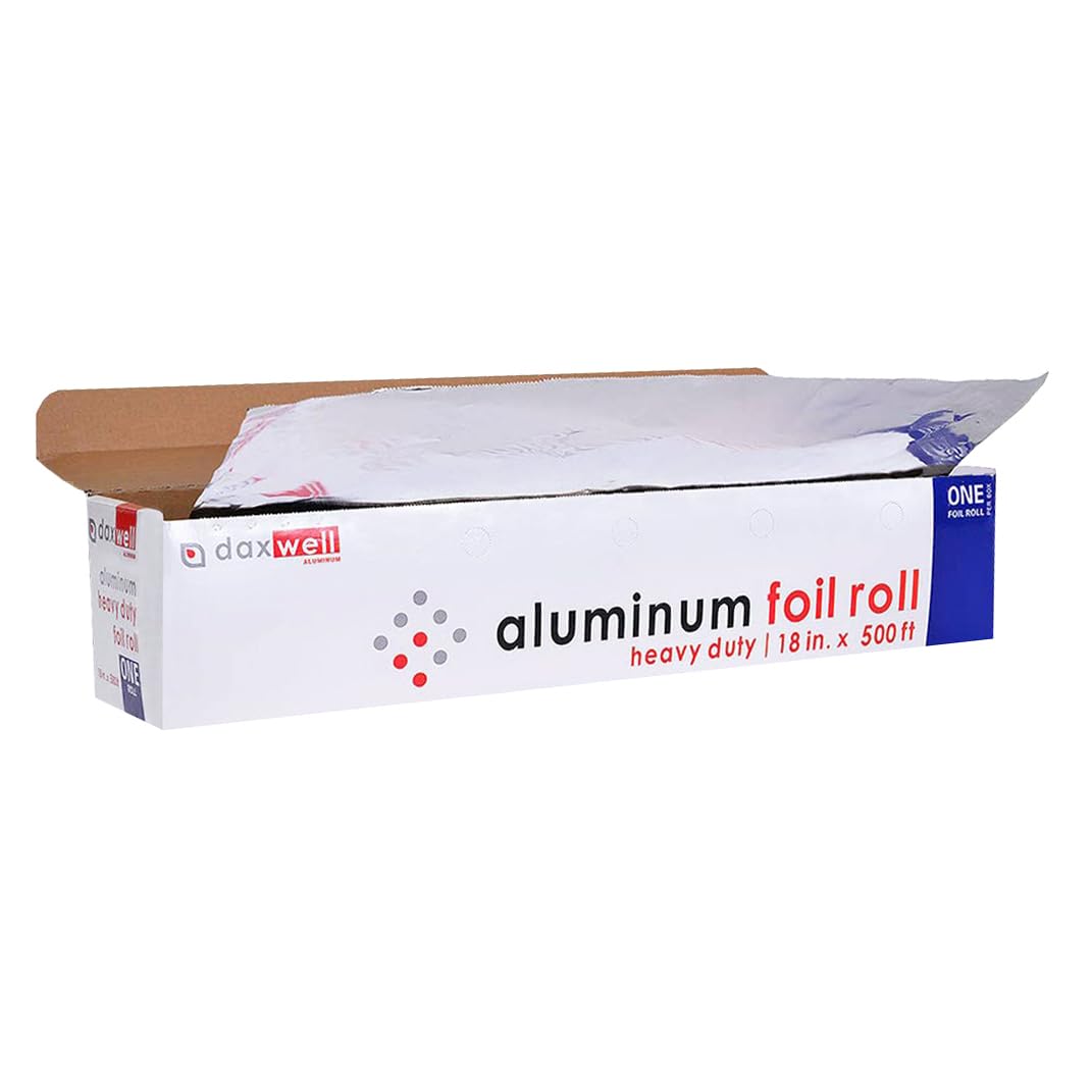 Aluminum Foil Roll, Heavy Duty, 18" x 500 Ft, J10002275