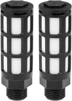 uxcell Plastic Pneumatic Muffler Exhaust Air Line Silencer 1/2 PT Black, 4pcs
