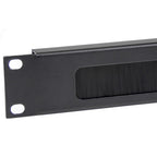 1U Brush Strip Horizontal Server Rack Cable Management Panel