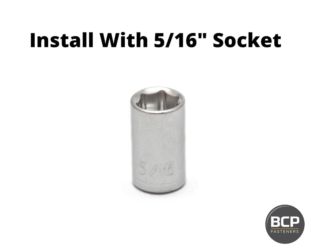 BCP Fasteners 6-32 Zinc-Plated Serrated Flange Hex Lock Nuts, 50 Pack