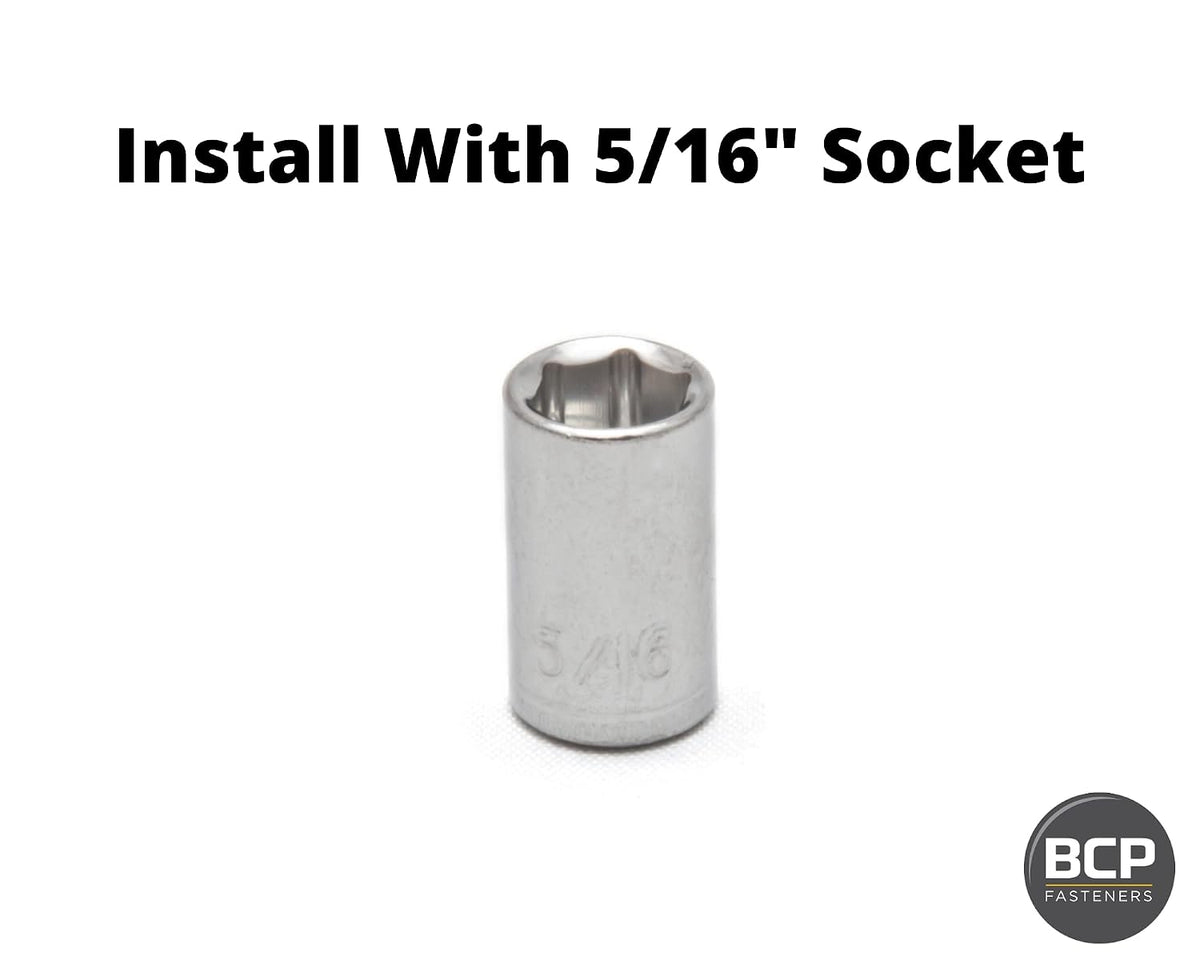 BCP Fasteners 6-32 Zinc-Plated Serrated Flange Hex Lock Nuts, 50 Pack
