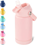 12oz Kids Water Bottle, Stainless Steel Insulated Water Bottle for Kids, Toddler Cup With Straws Leak-proof, Toddler