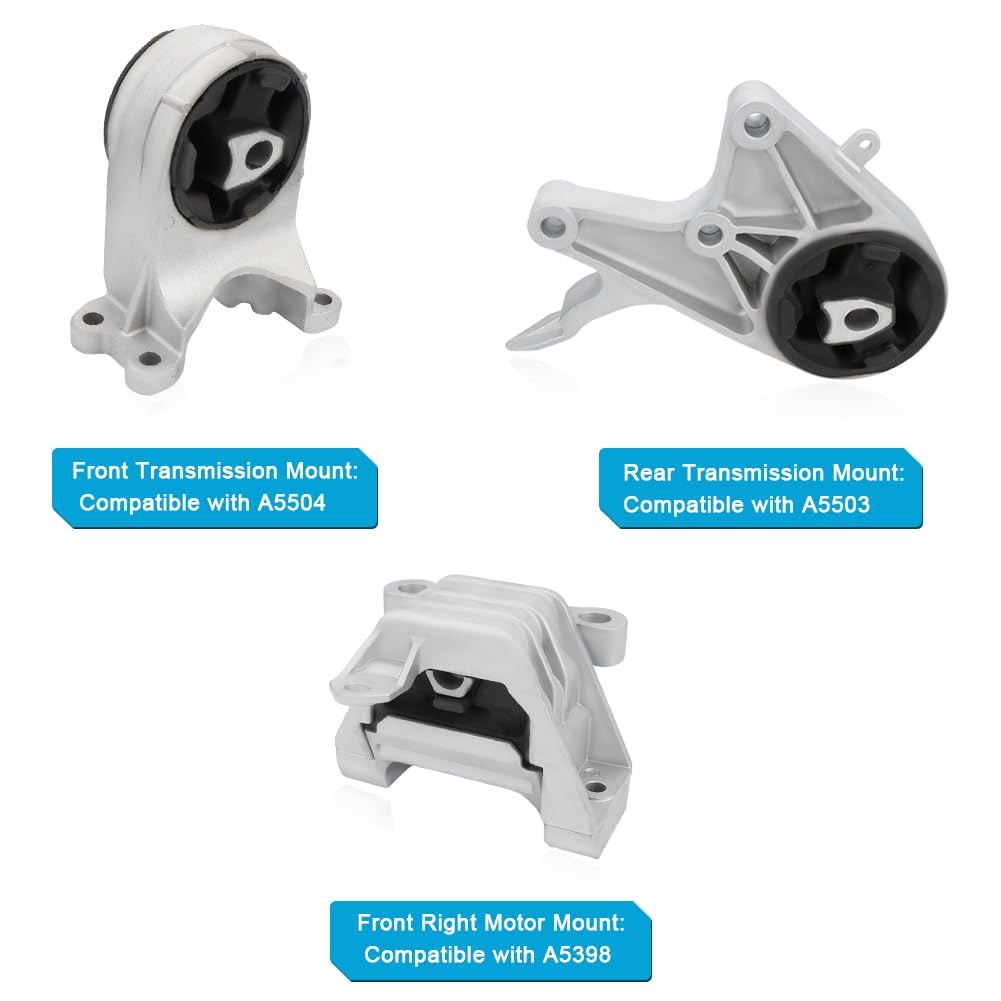 Engine Motor Transmission Mount Replacement for 2009-2012 Chevrolet Malibu