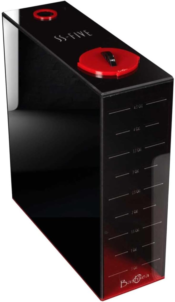 5 Gallon Red Auto Top Off Multi Purpose Acrylic Water Dosing Container ATO Reservoir | Liquid Storage for Freshwater