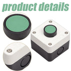 Push Button Switch Box, ABS Weatherproof Momentary Push Button Switch Station Box, One Push Button Control Switch for Gate Opener, 1Pcs