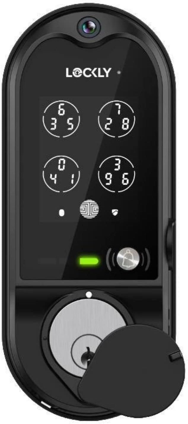 Vision Smart Lock with HD Video Doorbell, Fingerprint Door Lock for Front Door, Touchscreen Keypad, App Control, Auto