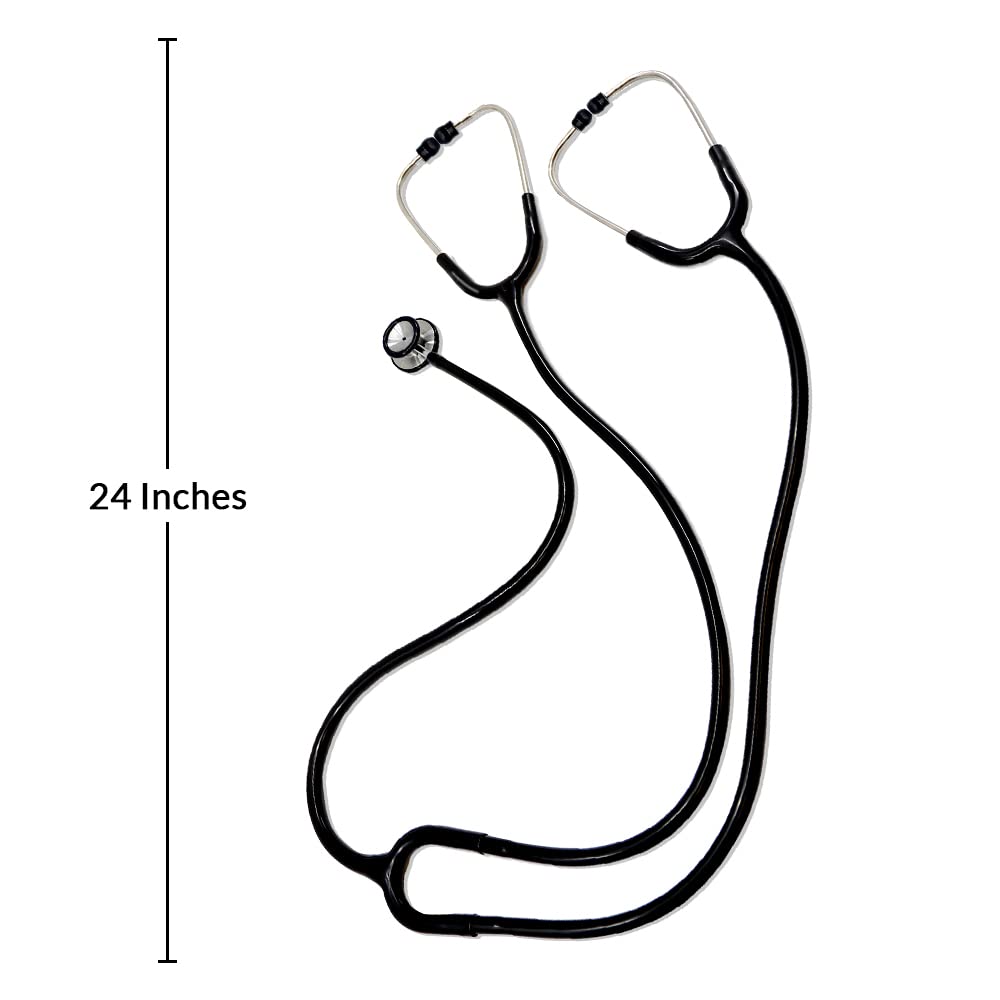 Deluxe Dual-Head Teaching Stethoscope for Medical Training, Nursing Students and Teachers – Black