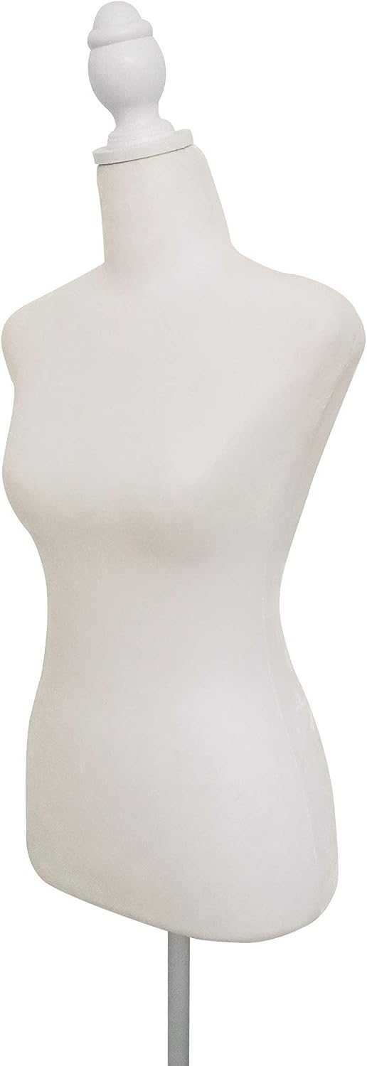 Female Dress Form Pinnable Mannequin Body Torso with Tripod Base Stand
