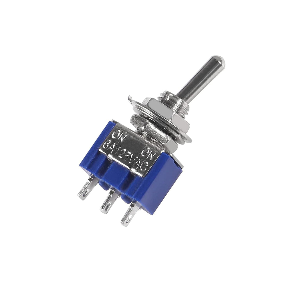 20pcs Micro Toggle Switch 3 Pin SPDT Touch 2 Position ON/ON Mini Miniature Toggle Switch AC 125V/6A