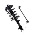 PM Auto Front Left Sway Bar Link-Quick Complete Strut-Coil Spring Assembly Compatible With 2003-2005 Honda Pilot