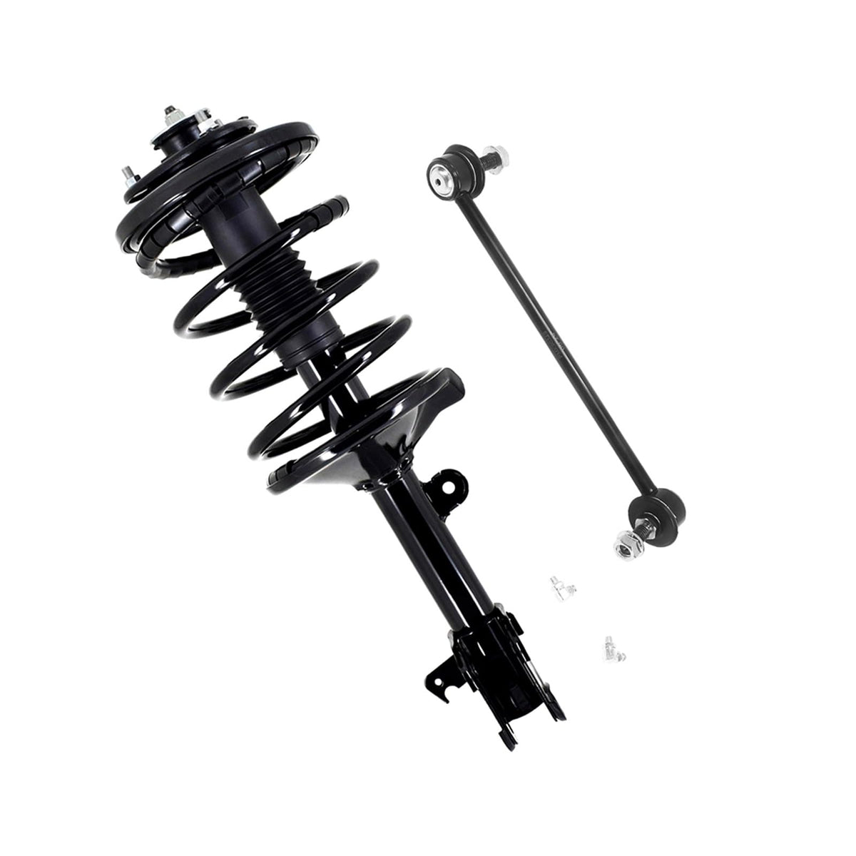 PM Auto Front Left Sway Bar Link-Quick Complete Strut-Coil Spring Assembly Compatible With 2003-2005 Honda Pilot