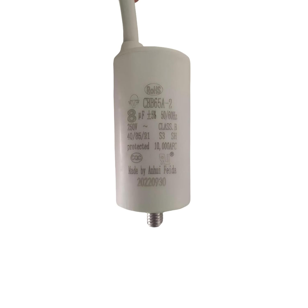 CBB65 8uF 250VAC 50/60Hz Compressor Run & Start Capacitor 40/85/21 with RoHS UL - Reliable Capacitor for Compressor Applications,StartCapacitor