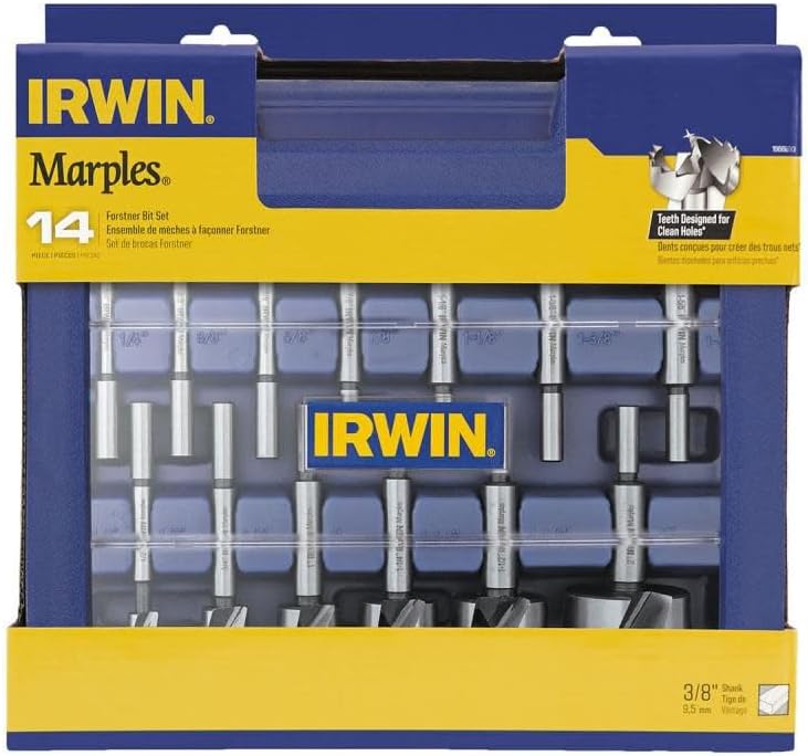 Marples Forstner Bit Set, Wood Drill Bits, Made of Carbon Steel, Ideal for Fine Woodworking, Cabinet-Making and More