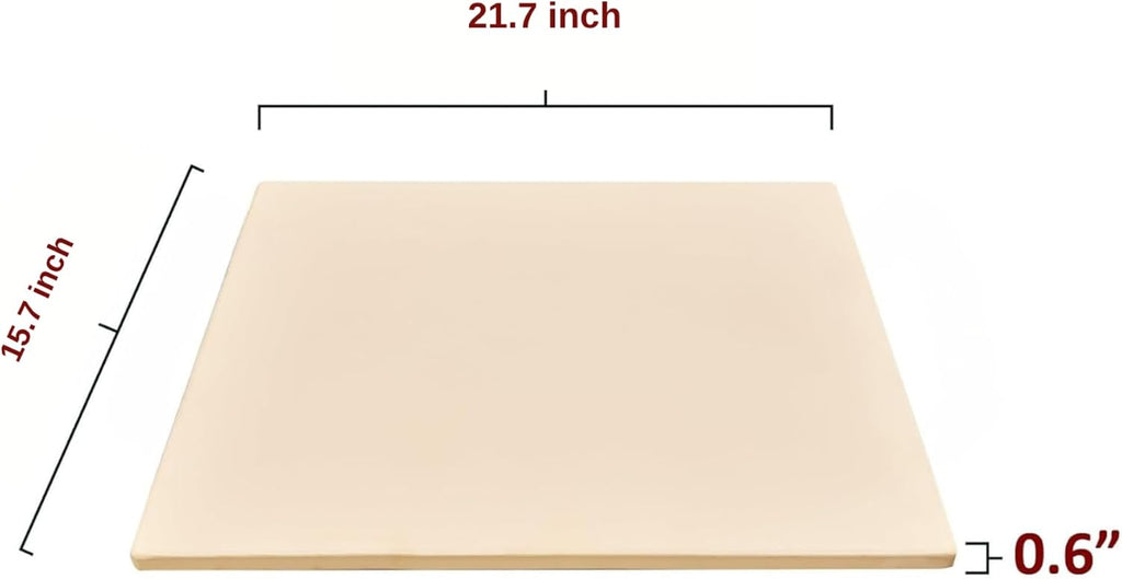 Large Pizza Stone for Oven 22x16 Approx, 21.7"x15.7" Pizza Stone For Grill