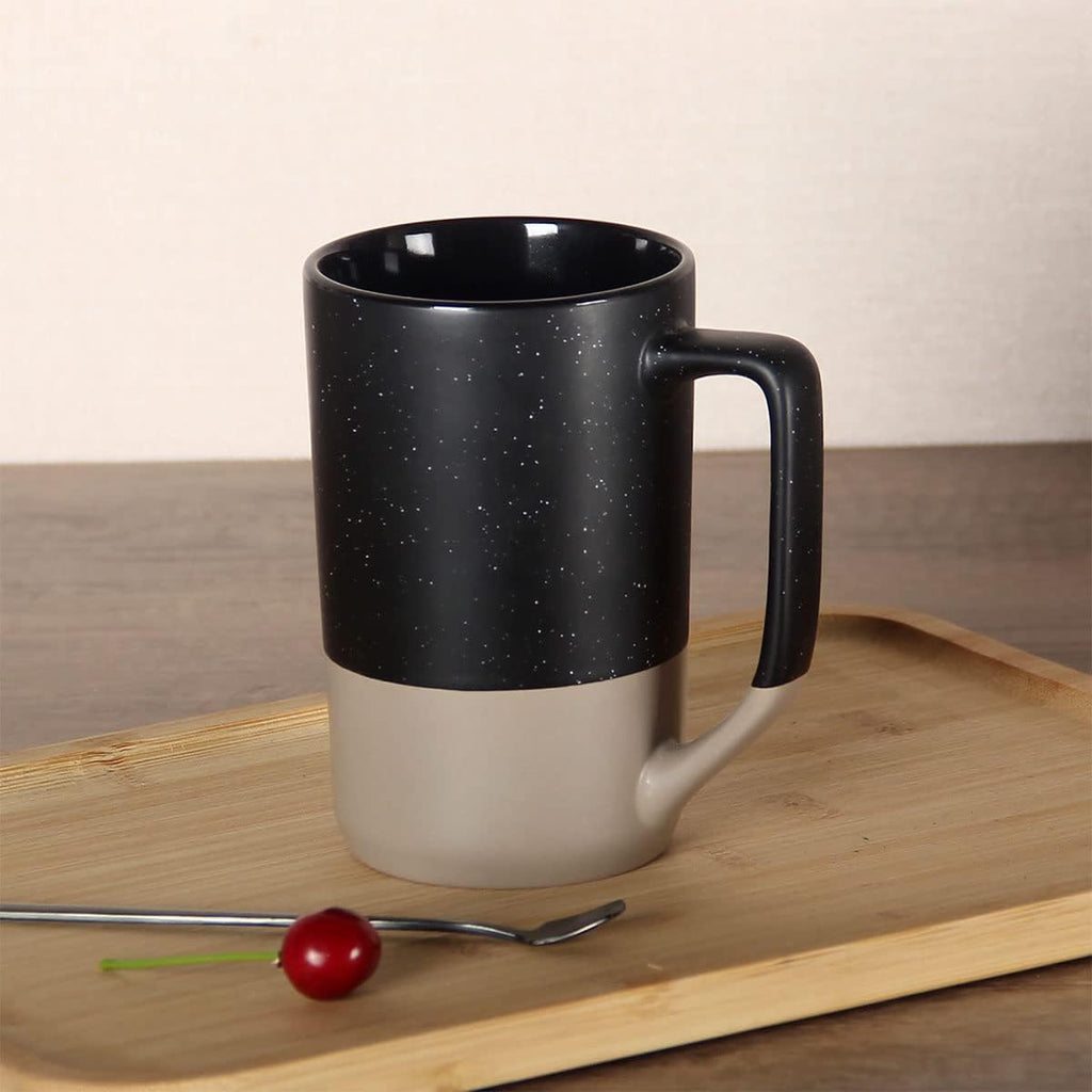 16 OZ Large Coffee Mug, Ceramic Coffee Mugs, Big Tea Cup, Black