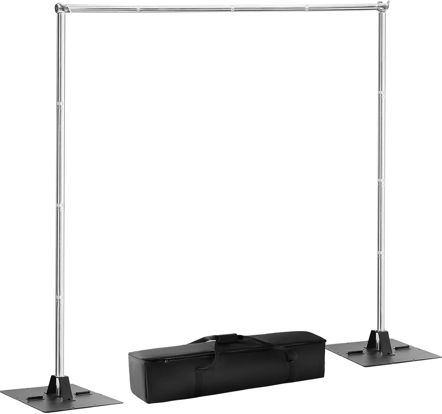 Heavy Duty Pipe and Drape Frame Kit 10x10ft Adjustable Height/Width Photography Background Support Poles All-Metal