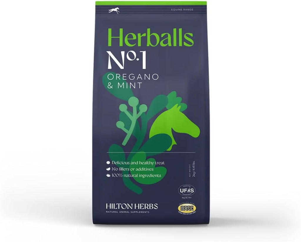 Herballs No. 1 Oregano & Mint Horse Treat, 1.1 lb Bag – Herbal Horse Treats, Healthy Horse Treats, Natural Equine