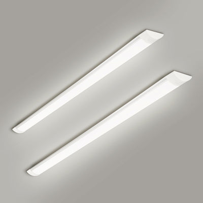 2 Packs 4FT LED Batten Light with 50cm Cable, Ultra-Thin Ceiling Surface Mounted Light, 40W, 4000K, IP20, LED Ceiling