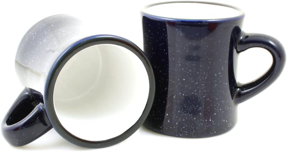 Ceramic Diner Campfire Mug, 10oz (Single) (Cobalt Blue)