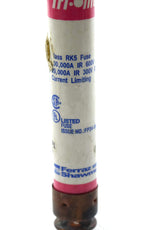 Ferraz Shawmut TRS25R TriOnic Smart Spot Dual Element Time Delay 1/pkg 25A 600V Class RK5 Fuse