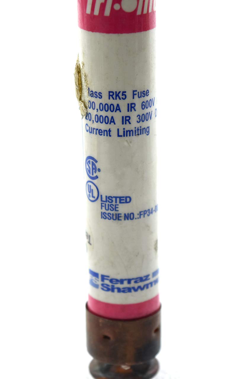 Ferraz Shawmut TRS25R TriOnic Smart Spot Dual Element Time Delay 1/pkg 25A 600V Class RK5 Fuse