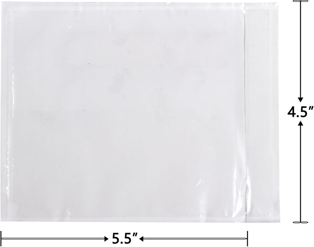500 PCS 4.5"x5.5" Packing List Pouch with Self-Adhesive