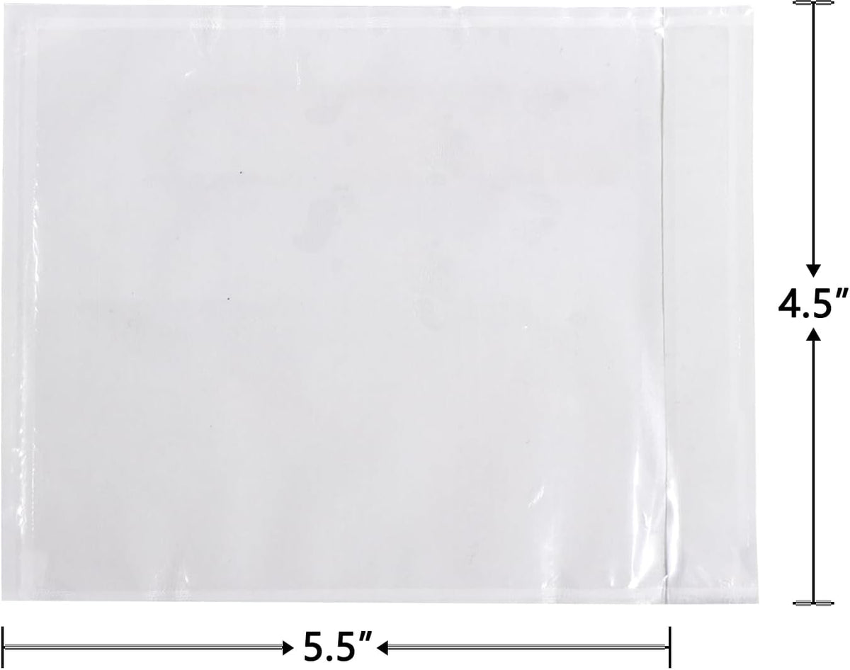 500 PCS 4.5"x5.5" Packing List Pouch with Self-Adhesive