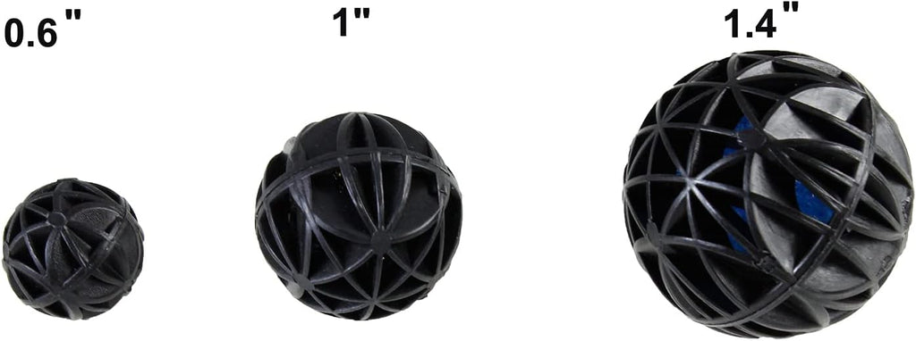 Aquarium 1" Bio Balls 100pcs for Fish Tank Pond Canister Filter Media