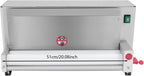 450W Electric Pizza Dough Roller Sheeter, Commercial Dough Press with Foot Switch for 3-18 Inch Pizzas, Electric