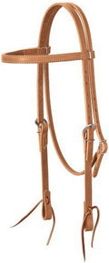 Weaver Leather Golden Brown Harness Leather Browband Headstall, Brown