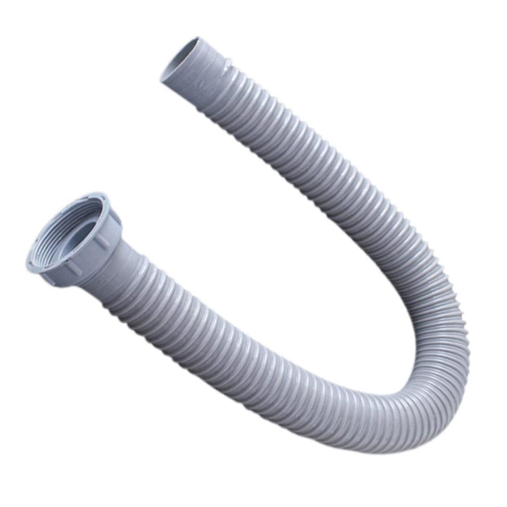 Angoily Flexible Drain Pipe 1m Extension for Washing Machine Bendable Drain Hose Replacement for Kitchen Sink Bath Sink