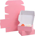 28 Pack 10x8x3 inches Pink Shipping Boxes for Small Business, Small Corrugated Cardboard Gift Box for