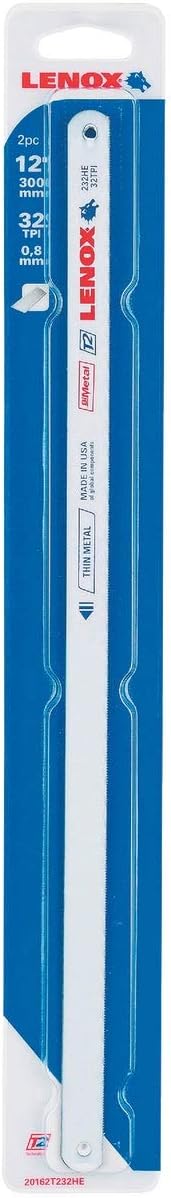 LENOX Tools Hacksaw Blade, 12-inch, 32 TPI, 2-Pack (20162T232HE)